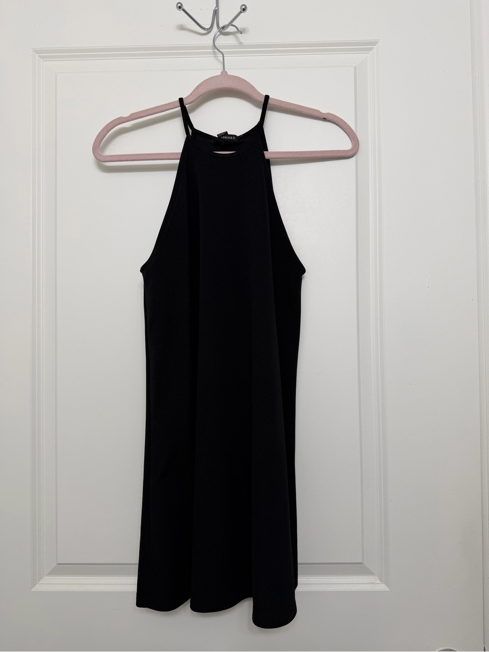 Forever 21 Black High Neck Mini Dress